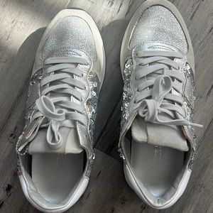 Philippe Model sequin and glitter tennis shoes size 38